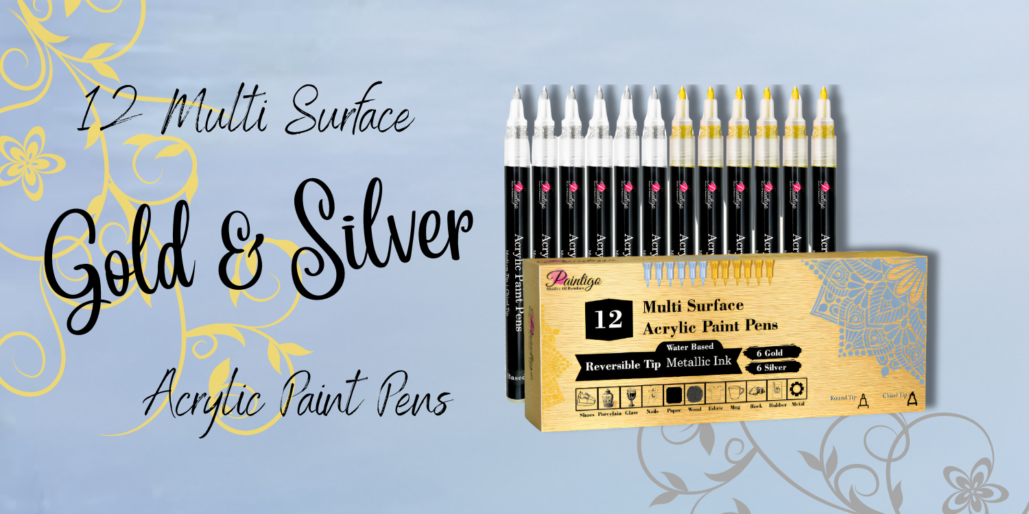 12 Multi Surface Acrylic Paint Pens